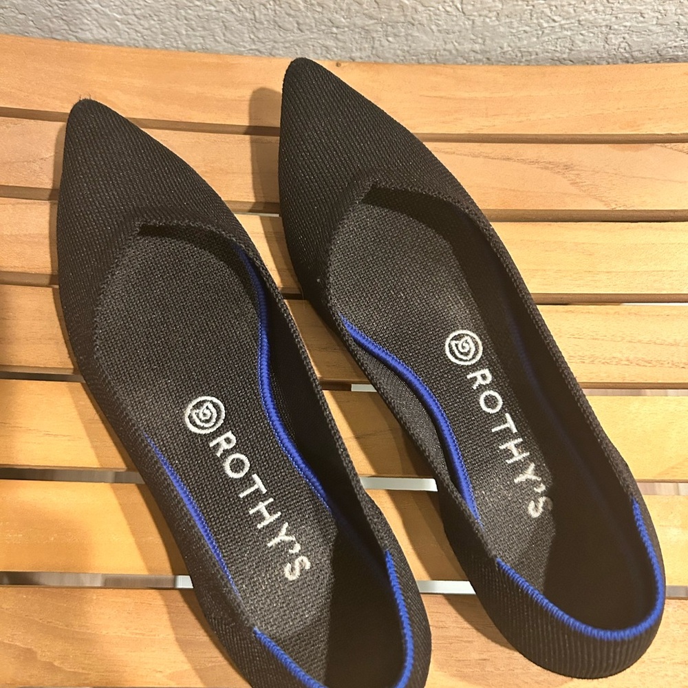 Rothy's Women's Pointed Black Flats